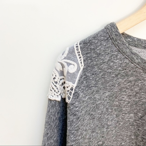 ANTHRO lili's closet gray crewneck Medium - Picture 3 of 5